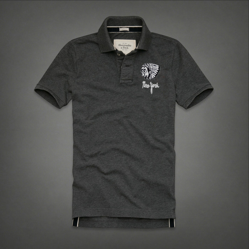 Abercrombie Fitch Hombres Polo Corto Remera AF7074
